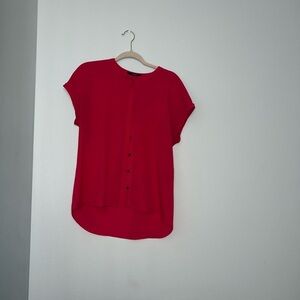 Hot‎ pink Tahari, short sleeve blouse
